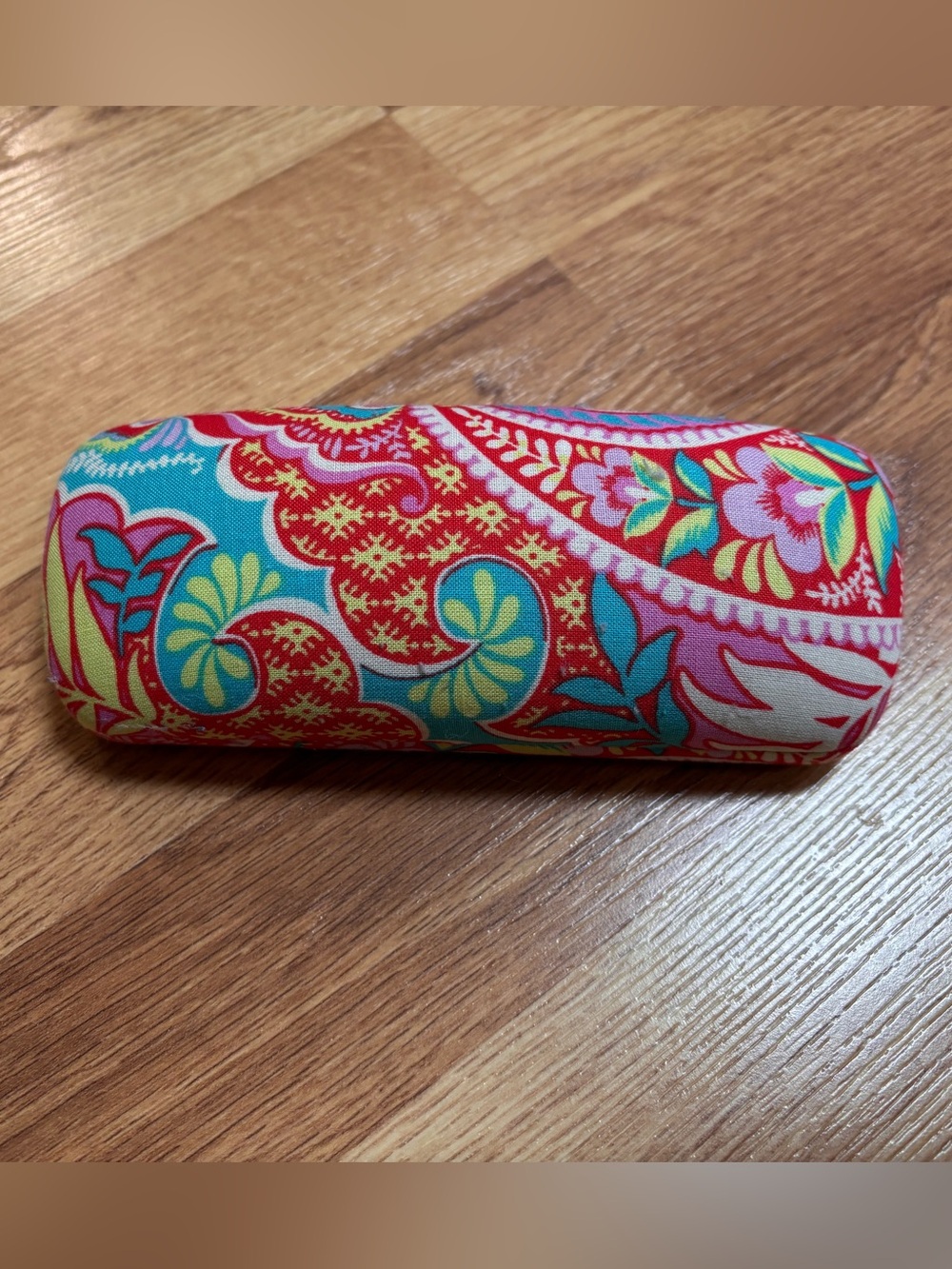 Women's Vera Bradley Red Multicolor  Glasses Case One Size